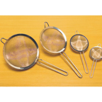 Thumbnail image #2 for Matfer Bourgeat 020426 7" Fine-Mesh Stainless Steel Strainer with Pan Hook and Looped Handle