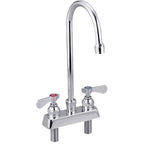 Thumbnail image #1 for IMC/Teddy RGSH-D Deck-Mount Manual Faucet with Rigid Gooseneck Spout and Lever Handles