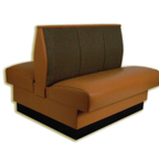 Thumbnail image #1 for ATSMFG ATS AT&S-AD-W36-3CH GR7 MFG Double Upholstered Restaurant Booth, 48"L x 36"H, 3-Channel Back, Removable Sinuous Spring Seat