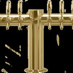 Thumbnail image #5 for Micro Matic USA Metropolis METRO-M-20PVDKR Countertop Draft Beer Tower, 20 Faucets, Glycol-Cooled, PVD Brass, 3 Columns