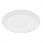 Thumbnail image #1 for CAC China Transitions TST-14 Porcelain Oval Platter, 13-3/4" x 8-1/2" x 1-1/2", Embossed Rim 1 Dozen