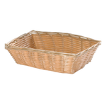 Thumbnail image #1 for TableCraft Products 1172W Rectangular Hand-Woven Polypropylene Cord Basket, Natural, 9 x 6 x 2-1/2 in. Case of 12