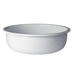 Thumbnail image #1 for Steelite International DW Haber DW655RFPWT Round 1/2-Qt Stainless Steel Food Pan, White Powder-Coat Finish