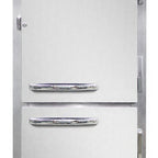 Thumbnail image #1 for Continental Refrigerator 1RNSSPTHD-SD-GD 1-Section Pass-Thru Refrigerator, Self-Contained, Stainless Steel, Half-Height Front/Glass Rear Doors