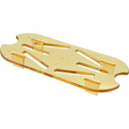 Thumbnail image #1 for AllPoints Foodservice Parts & Supplies Carlisle® 1331782 Food Pan Drain Shelf, 1/9 Size, Amber Polycarbonate