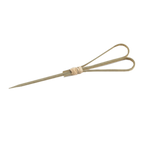 Thumbnail image #1 for TableCraft Products Cash & Carry BAMH45 Bamboo Heart Looped Cocktail Picks, 4-5/8" Case of 12