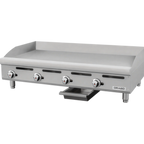 Thumbnail image #2 for Drago DRGM48X Commercial Gas Griddle, 48"W x 30"D, Stainless Steel, 3/4" Thick Griddle Plate
