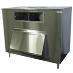 Thumbnail image #1 for MGR Equipment SP-85-SS Ice Bin, 44-1/4"W x 31"D x 52"H, Single Bumper Stainless Steel Door, Approx. 850 lb Capacity