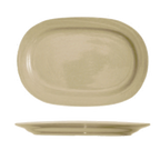 Thumbnail image #1 for International Tableware Newport NP-33 Ceramic Oval Platter, 8-3/8" x 5-3/4", Embossed Rolled Edge Case of 3 Dozen