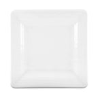 Thumbnail image #1 for G.E.T. Pebble Creek - EGS D9SQRR-W 9-Inch White Square Pebble-Textured Melamine Plate Case of 6