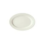 Thumbnail image #1 for Winco Birkhall BPO-1375-AW Porcelain Oval Platter, 13-3/4"W x 9-7/8"D x 1-1/2"H, Rolled Edge, American White 1 Dozen
