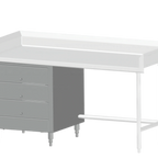Thumbnail image #1 for SPG International Universal Stainless TAC-3T-20-S Enclosed 3-Tier Roller Bearing Drawer, 20" x 20", Stainless Steel