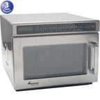 Thumbnail image #1 for AllPoints Foodservice Parts & Supplies 2491138 Commercial Microwave Oven, 0.6 cu. ft., 1200W, Heavy-Duty, Touch Controls