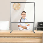 Thumbnail image #2 for AARCO Products CTS3040 Countertop Sneeze Guard, Clear Acrylic, 40"W x 30"H, with Pass-Thru