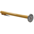 Thumbnail image #1 for JB Prince Taylor U504 Pocket Dial Thermometer, 1-inch Dial, 5-inch Stem, Adjustable 0–220°F, Stainless Steel