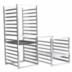 Thumbnail image #1 for SPG International Kelmax 4H2330 Half-Size Refrigerator Insert Rack, 7-Pan Capacity, 3" Centers, Aluminum, End Load