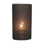 Thumbnail image #1 for Hollowick/Steelite 43517BI Glass Cylinder Votive/Tealight Candle Holder, Black Ice, 5"H x 2.63" Dia.
