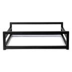 Thumbnail image #1 for Eastern Tabletop 831N Short Rectangular Buffet Riser Stand, Black Stainless Steel, 21-3/8" x 13-3/8" x 6"H