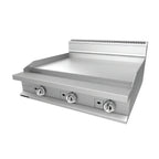 Thumbnail image #1 for Hestan HMG18 Heavy-Duty Gas Rangetop, 18" Griddle, 1" Smooth Plate, Manual Controls, Stainless Steel Front & Sides