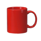 Thumbnail image #1 for International Tableware Cancun 87168-2194 11 oz Ceramic Coffee Mug, C-Handle, Crimson Red Case of 3 Dozen