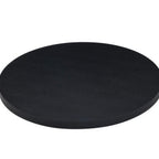 Thumbnail image #1 for ATSMFG ATE42-BLK Laminated Round Table Top, 42" Diameter, Black, 1.5" Thick, Black PVC Edge, Brown PVC Back Sheet