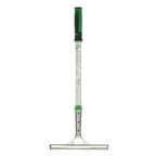 Thumbnail image #1 for AllPoints Foodservice Parts & Supplies 1421580 High-Heat Griddle Squeegee, 8" Straight Rubber Blade, 18" Aluminum Handle