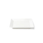 Thumbnail image #1 for Browne USA Foodservice Foundation 5630192 6-Inch Square Wide-Rim White Porcelain Plate Case of 3 Dozen