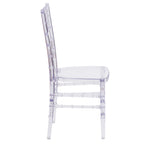 Thumbnail image #2 for Flash Furniture Flash Elegance BH-ICE-CRYSTAL-GG Stacking Chiavari Chair, Clear Polycarbonate, Slat Back