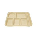 Thumbnail image #1 for Concasse MCPLMCH3525 Rectangular Melamine Serving Tray, 14 x 10 x 1 Inch, Beige Case of 24