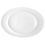 Thumbnail image #1 for Steelite International Royal Porcelain, Opera 61102ST0380 Porcelain Oval Platter, 15.75" x 1.25" x 2.25", Wide Rim