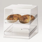 Thumbnail image #1 for Cal-Mil Classic 280 2-Tier Countertop Pastry Display Case, Clear Acrylic, Slant Front, Full Service