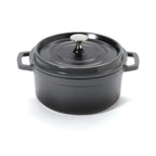 Thumbnail image #1 for G.E.T. Heiss CA-011-GR/BK/CC Cast Aluminum Induction Dutch Oven, 2-1/2 qt, with Lid