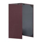 Thumbnail image #1 for Risch Iridescent IRI-3V 4.25X11 Padded Shimmer Faux-Leather Triple-Fold Menu Cover, 3-View, 4-1/4 x 11 in Case of 25