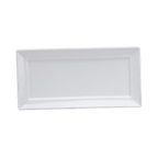 Thumbnail image #1 for 1880 Hospitality Buffalo White Ware by Oneida® F8010000358S Porcelain Rectangular Platter, 10-5/8" x 5-1/4", Flat, Medium Rim Case of 2 Dozen