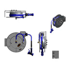 Thumbnail image #2 for T&S Brass B-7133-04 Open Stainless Steel Wall-Mount Retractable Hose Reel with 35-Foot 1/2-Inch Hose and Rear Trigger Spray Valve