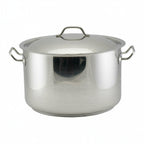 Thumbnail image #1 for Libertyware SSAUCE23WC Sauce Pot, 23 qt, with Lid, Welded Handles, Aluminum-Clad Bottom, 18/8 Stainless Steel, Induction Ready