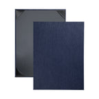 Thumbnail image #1 for Risch STERLING-1V 8.5X11 Vinyl Hardback Menu Cover, 8-1/2 x 11 in, Single View, Album-Style Corner Tabs Case of 25