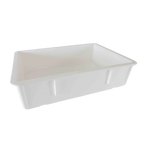 Thumbnail image #1 for Thunder Group PLDB182606PP Pizza Dough Proofing Box, 18 x 26 x 6 in, Stackable Polypropylene, White Case of 6