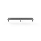 Thumbnail image #1 for Atosa USA, Inc. SWS1284/304 Wall-Mounted Shelf, 84 x 12 x 10 in, 18-Gauge 430 Stainless Steel, 3 Brackets
