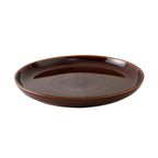 Thumbnail image #1 for Tuxton China DuraTux®© BAA-1315 Ceramic Caramel Pizza/Serving Plate, 13-1/8" Round, Rolled Edge Case of 6