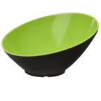 Thumbnail image #1 for G.E.T. Brasilia B-789-G/BK Round Melamine Bowl, Green/Black Two-Tone, 1-1/10 qt., 10" Dia. x 5"H Case of 6