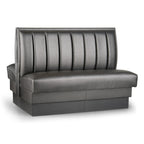 Thumbnail image #1 for JustChair Manufacturing JBD-UCH-42-GR1/COM Double Custom Booth, 42"H, Upholstered Vertical-Channel Back with Lumbar Support and Seat