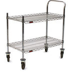 Thumbnail image #1 for Eagle Group Redipak U3-1836C-RP 3-Tier Chrome Utility Cart, 36"W x 18"D x 36-1/2"H, 500 lb Capacity