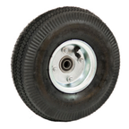 Thumbnail image #1 for New Age C560 Pneumatic Axle Caster, 10 in Diameter, 3-1/2 in Face, Steel Hub, 4-Ply Rubber, 400 lb Capacity