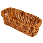 Thumbnail image #1 for G.E.T. Clipper Mill WB-1507-HY Rectangular Polypropylene Food Basket, Honey, 10 x 4-3/4 x 3 in Case of 12