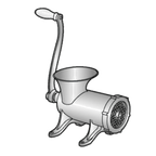 Thumbnail image #1 for Alfa International 22 HFG Manual Hand Food Grinder, #22 Hub, Screw-Down, Heavy-Duty Cast Iron, 1/4" Hole Plate
