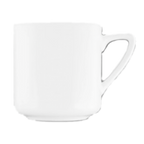 Thumbnail image #1 for International Tableware Iris IS-1 9 oz Bone China Coffee Cup, White, Non-Stackable, With Handle Case of 2 Dozen