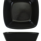 Thumbnail image #1 for International Tableware Quad QP-30-MB 2 oz Matte Black Porcelain Square Sauce Dish Case of 3 Dozen