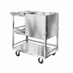 Thumbnail image #1 for Lakeside Manufacturing 230 Mobile Ice Bin, 50 lb Capacity, Stainless Steel, Hinged Cover