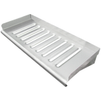 Thumbnail image #1 for IMC/Teddy WMS-1296-L-16 Wall-Mounted Louvered Shelf, 96"W x 12"D, 2" Rear Up-Turn, 16-Gauge 300 Series Stainless Steel